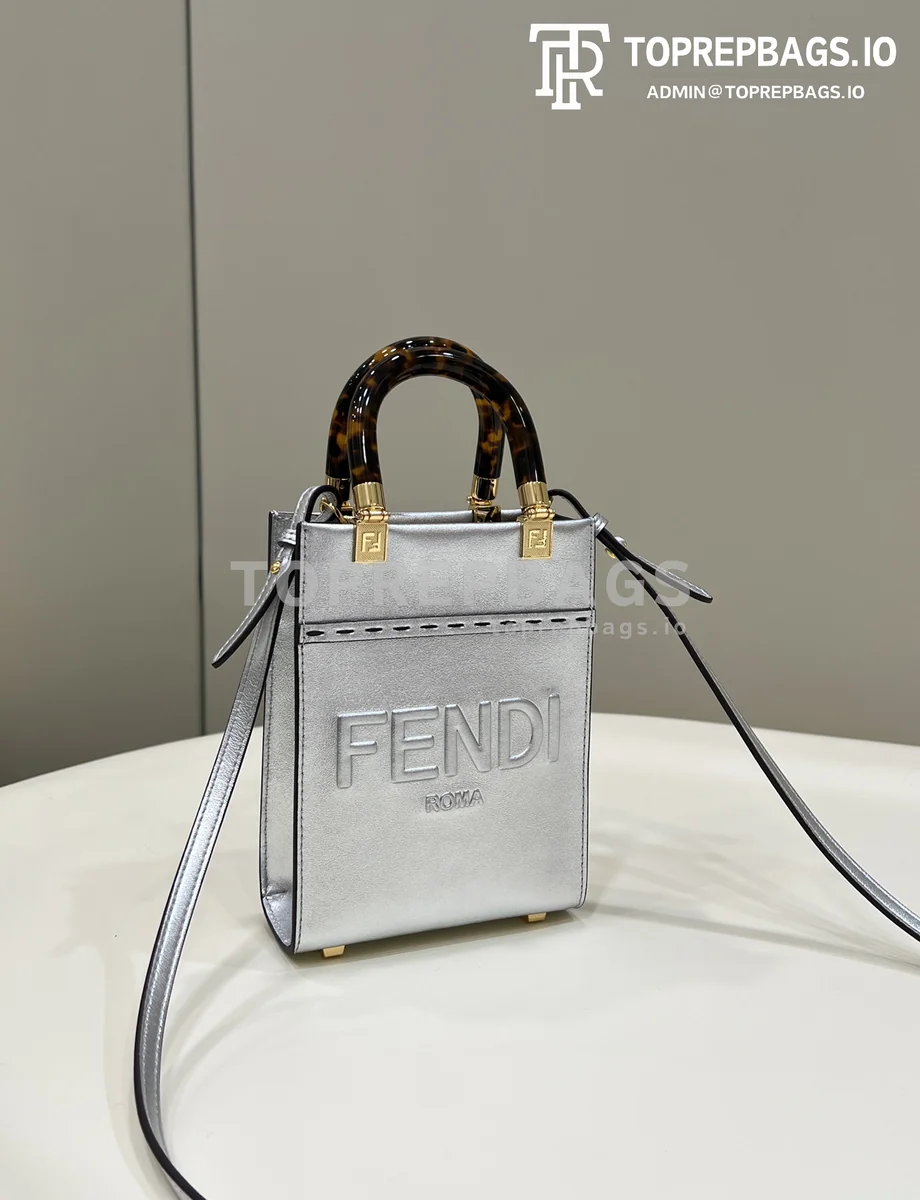 i1647323150_104_0 Fendi Sunshine Mini Tote 8555S Leather Gold-tone Hardware detailed product image