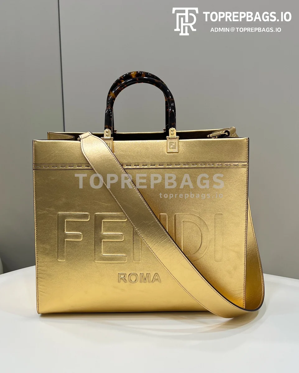 i1647598036_8839_0 Fendi Sunshine Shopper Medium 8553 Leather Gold-tone Hardware Tote Bag detailed product image