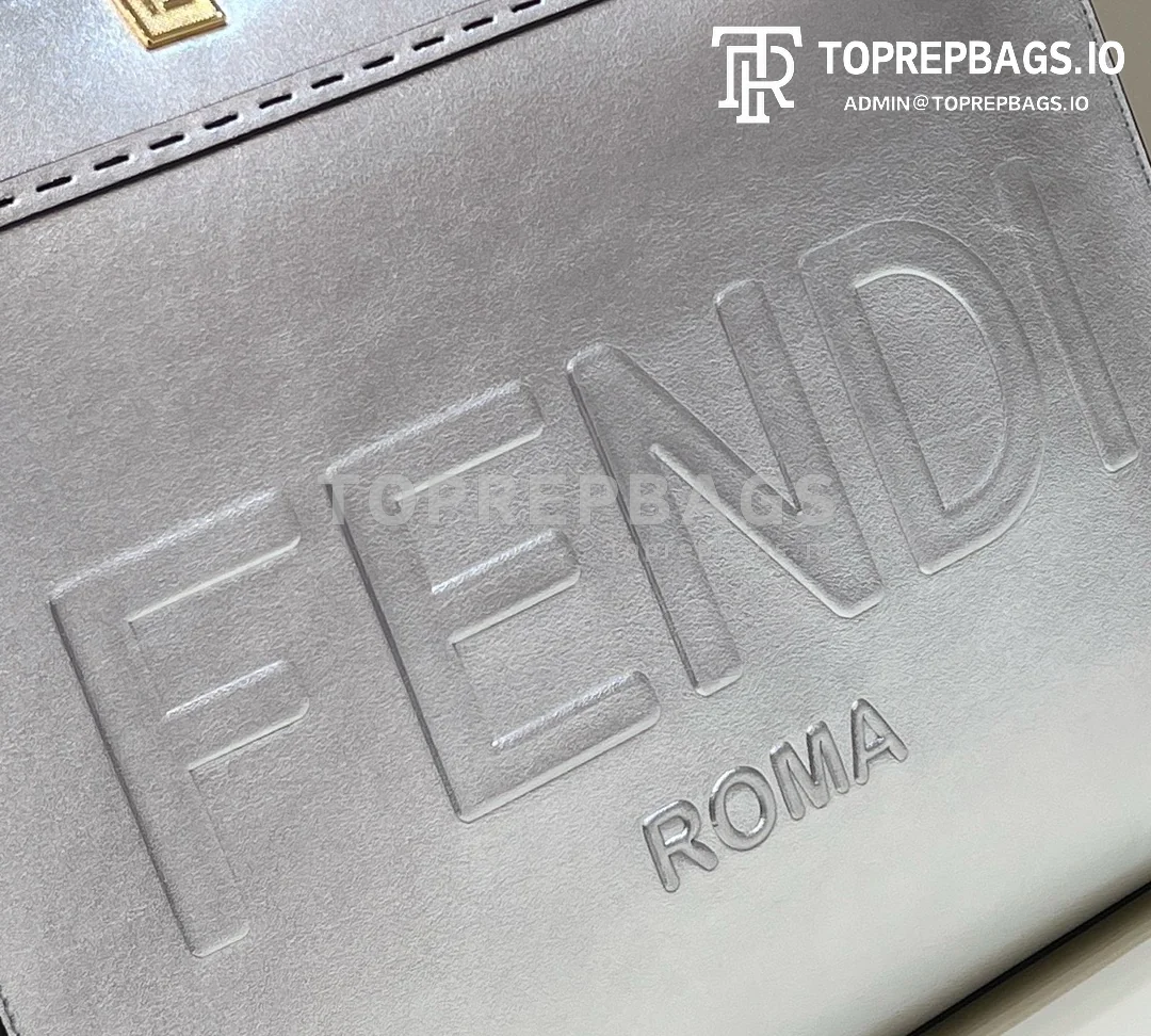 i1647598403_8929_3 Fendi Sunshine Shopper 8553 Calfskin Leather Gold-tone Hardware Tote Bag detailed product image