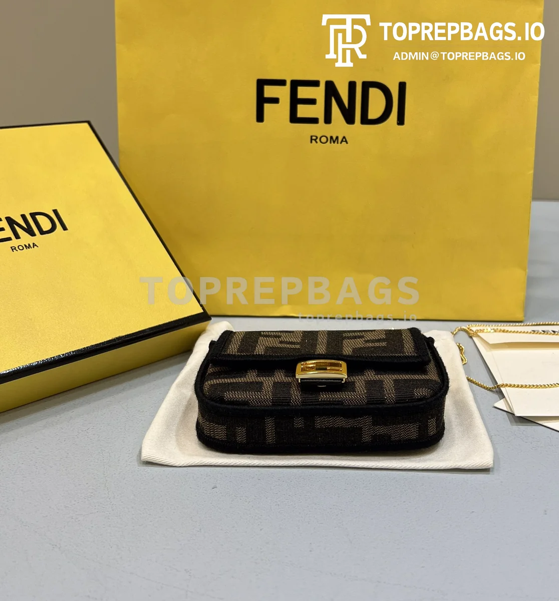 i1651995650_4489_3 Fendi Nano Baguette in Brown
