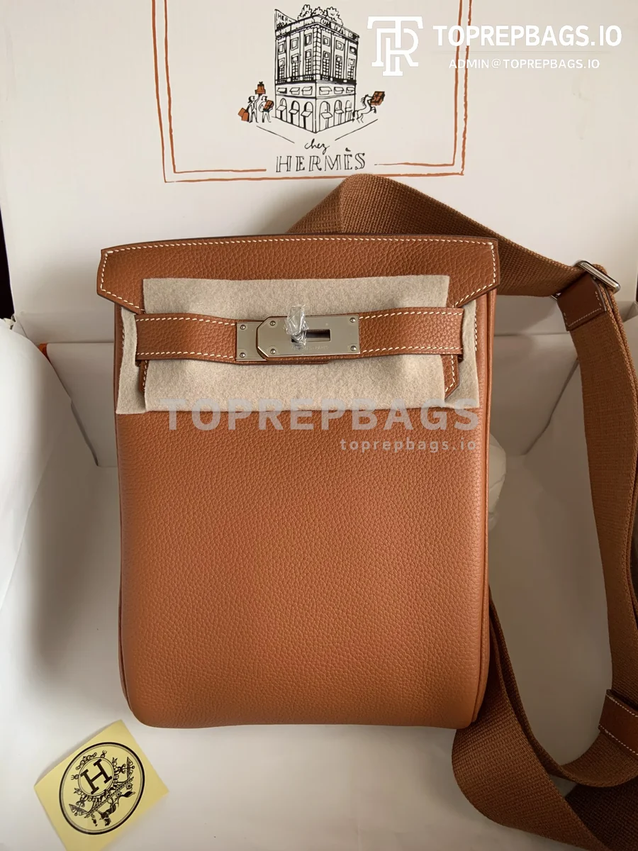 Home Hermes HAC A DOS in Brown