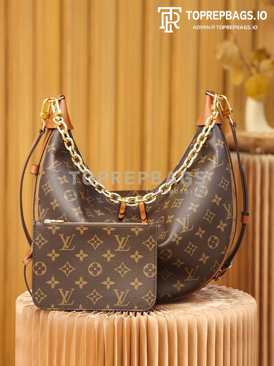 i1668854353_9810_0 Louis Vuitton Loop Hobo in Brown