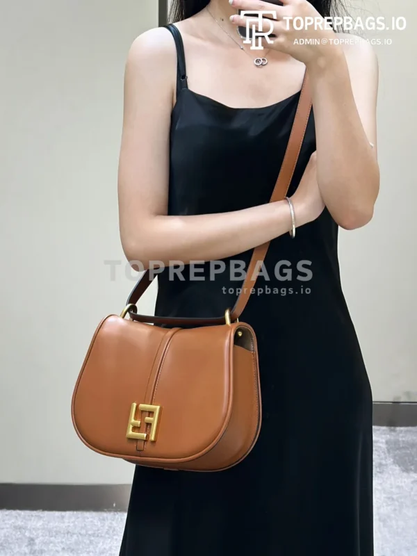 i1690454094_7241_0 Fendi C'mon Saddle in Brown