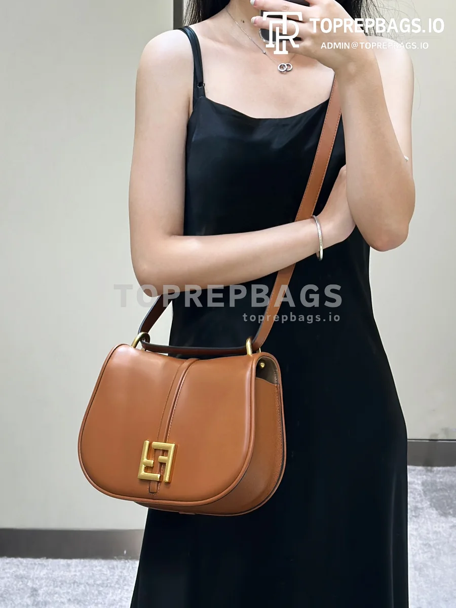 i1690454094_7241_0 Fendi C'mon Saddle in Brown