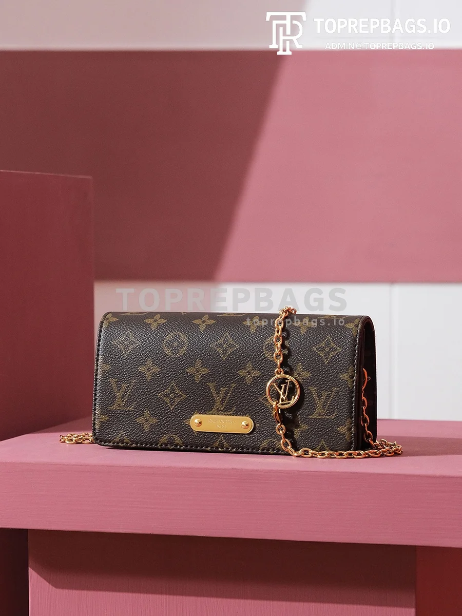 i1697013268_2545_0 Louis Vuitton Wallet On Chain Lily in Brown