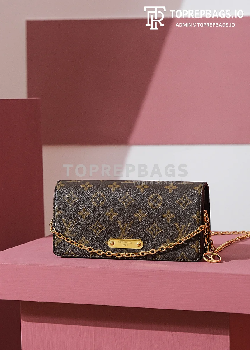 i1697013268_9807_8 Louis Vuitton Wallet On Chain Lily in Brown
