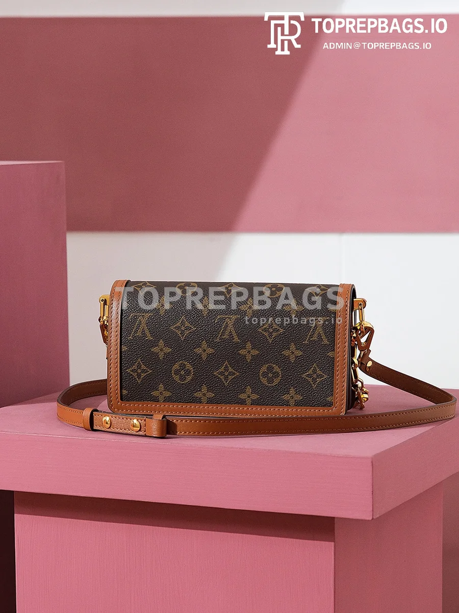 i1708673422_3136_0 Louis Vuitton Dauphine East West Messenger in Brown