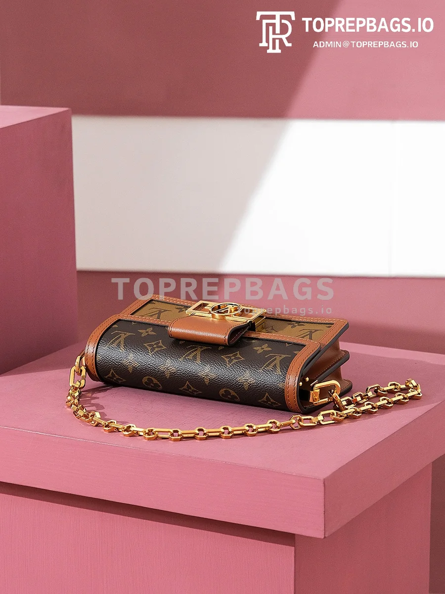 i1708673422_3690_2 Louis Vuitton Dauphine East West Messenger in Brown
