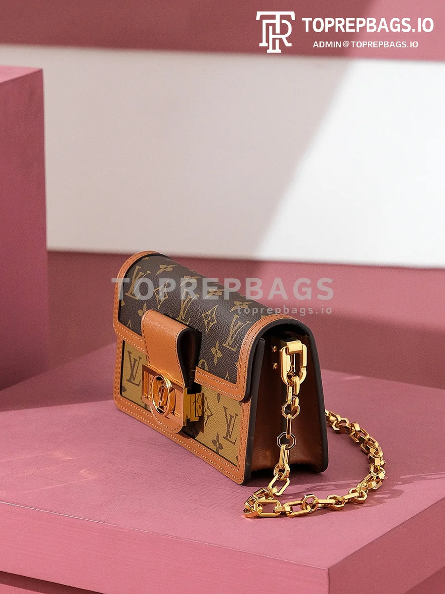 i1708673423_4353_8 Louis Vuitton Dauphine East West Messenger in Brown