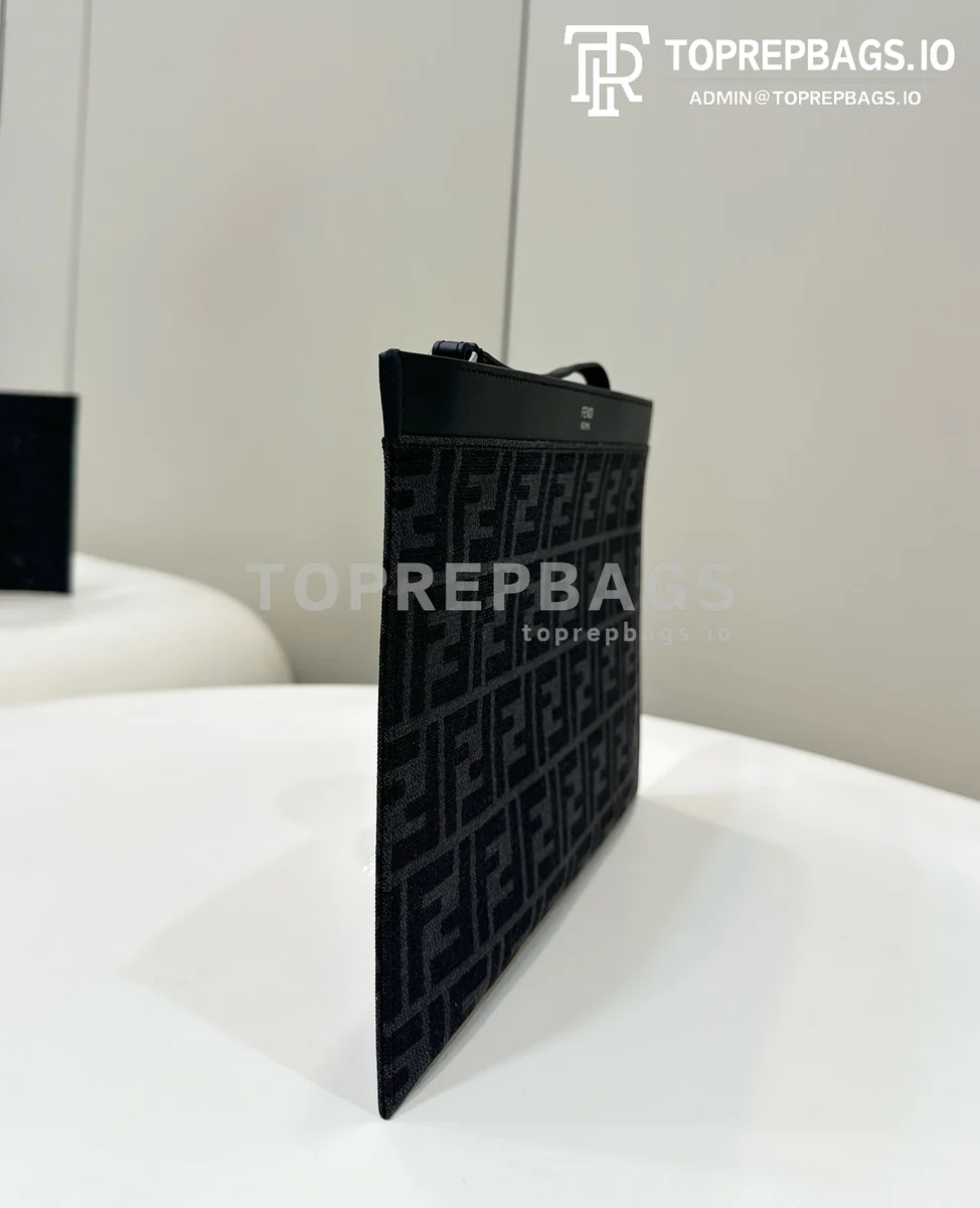 i1712475856_6451_0 Fendi Flat Pouch in Black