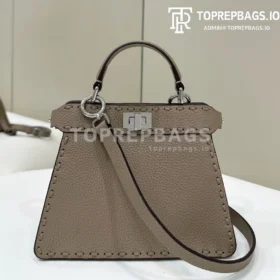 Fendi Peekaboo ISeeU Petite in Taupe
