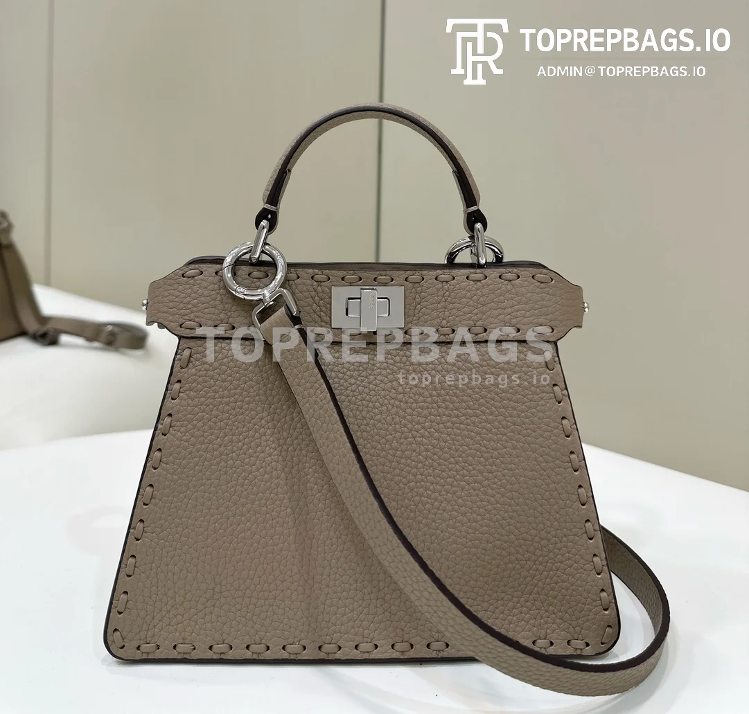 i1713255093_5082_0 Fendi Peekaboo ISeeU Petite in Taupe
