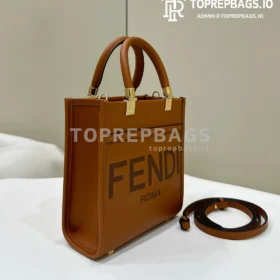 Fendi Sunshine Shopper in Brown
