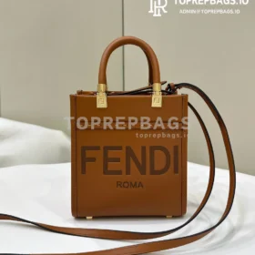 i1713773552_7435_0 Fendi Sunshine Shopper in Brown