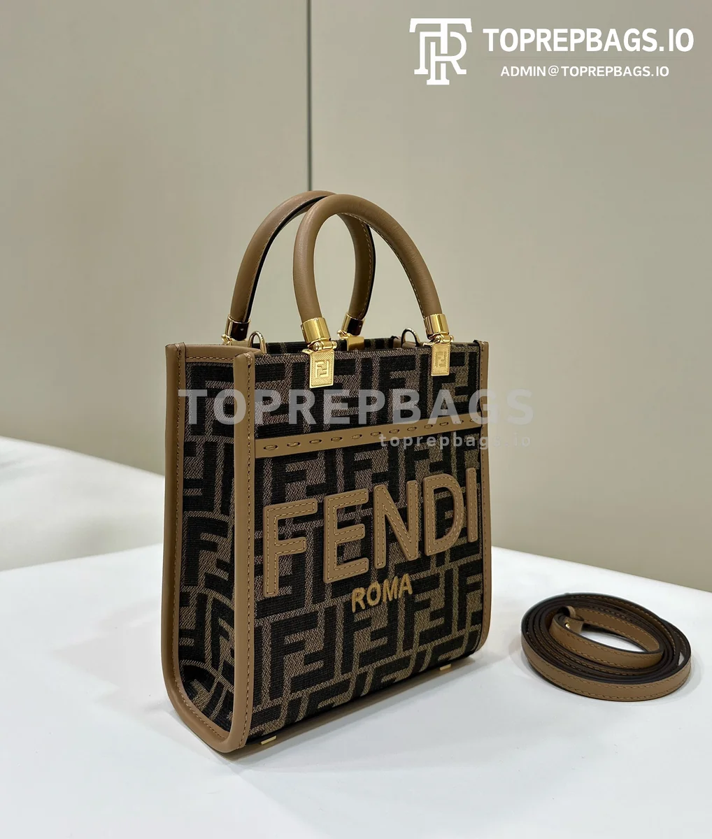 i1714718700_8406_1 Fendi Sunshine Shopper in Brown