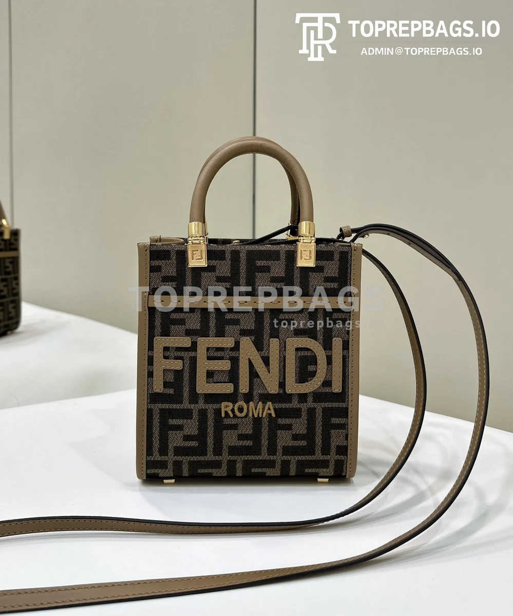 i1714718700_852_0 Fendi Sunshine Shopper in Brown