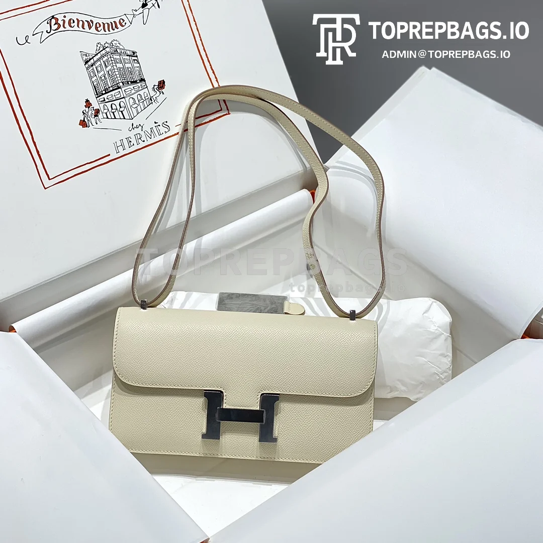 Hermes Constance in White