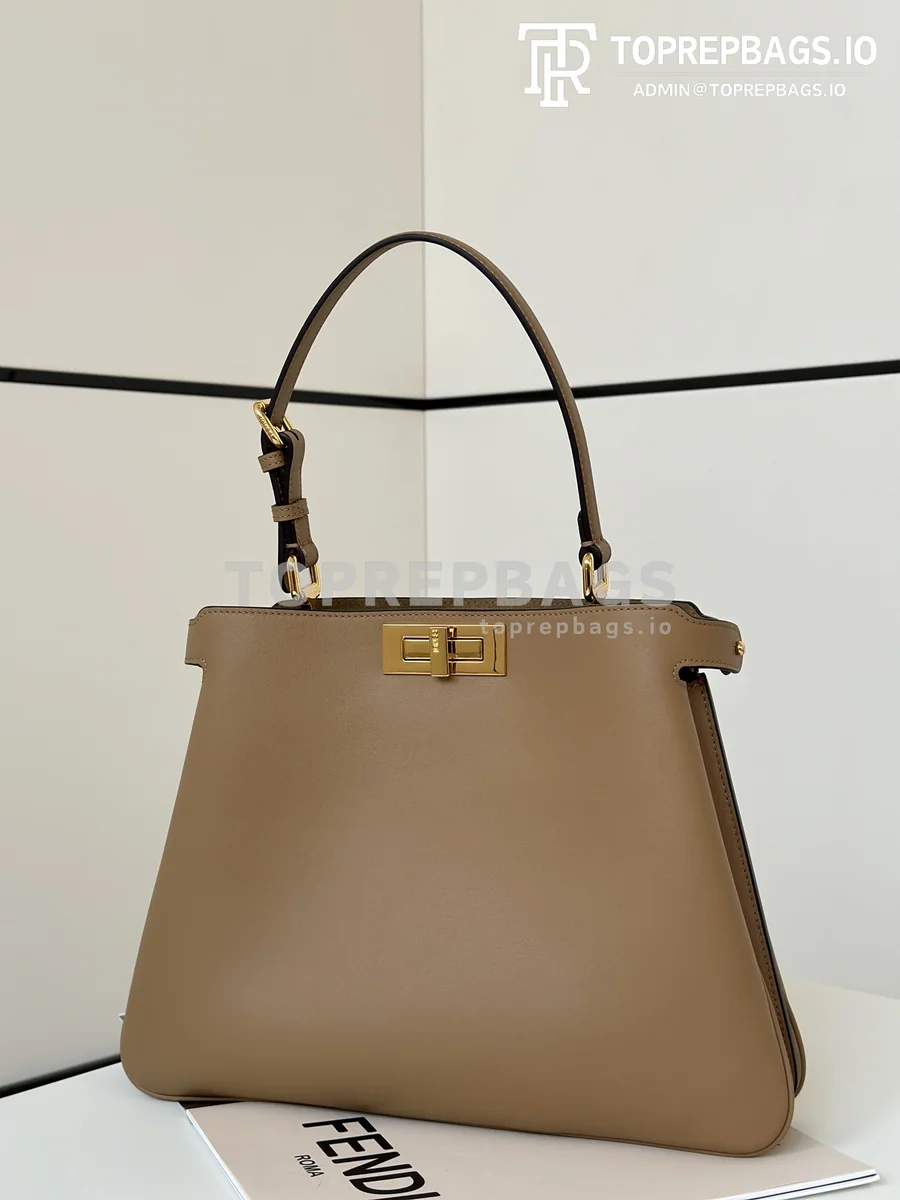 i1728991298_3556_0 Fendi Peekaboo Medium in Taupe
