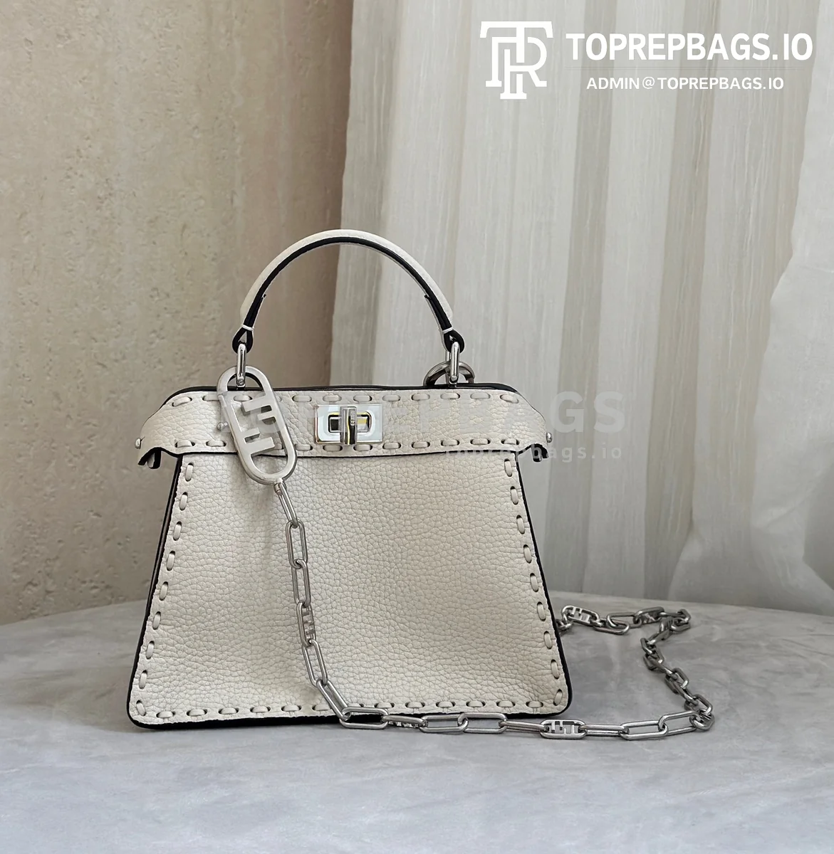 i1740039187_8740_0 Fendi Peekaboo ISeeU Petite in Taupe