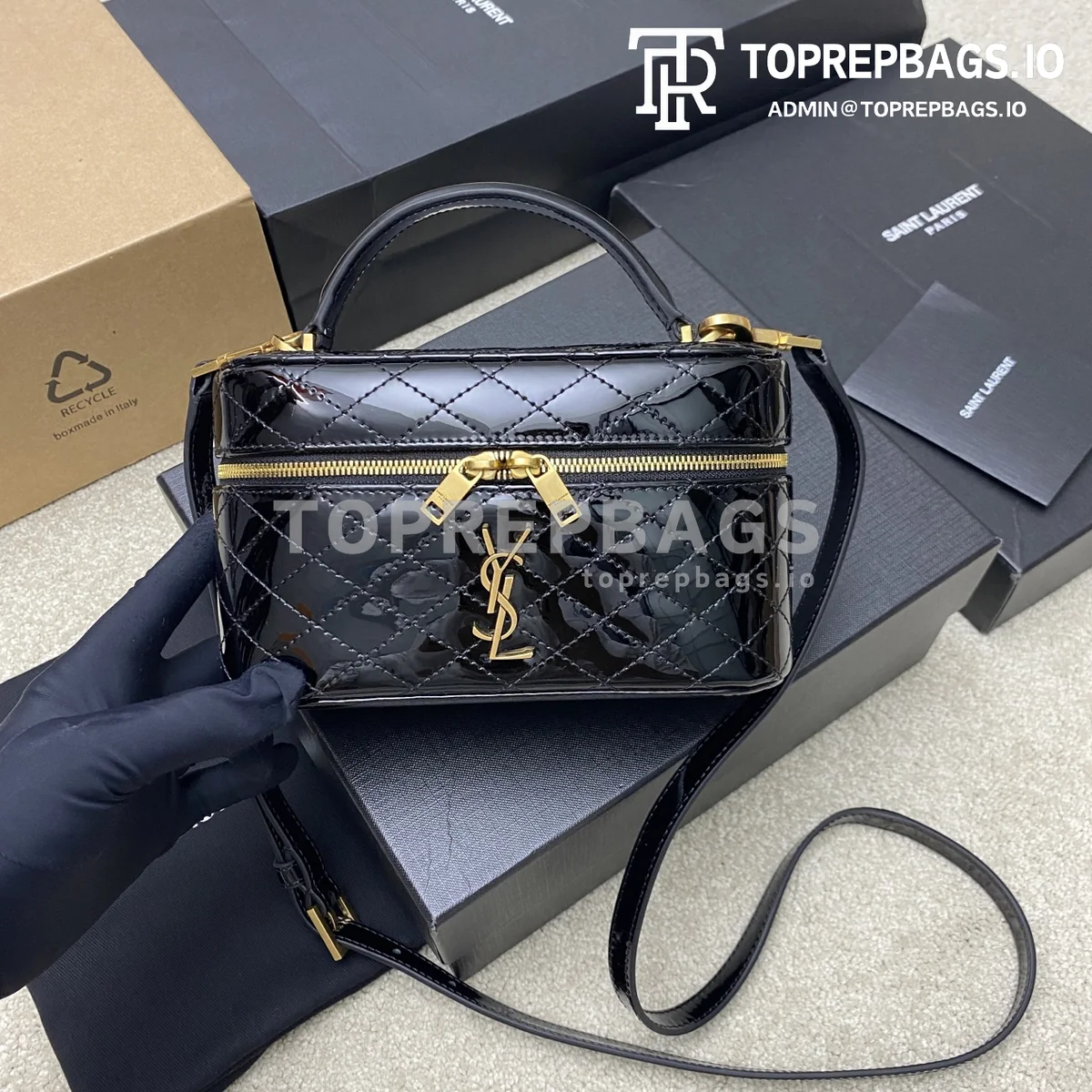 i1750092442471_762_0_0 YSL Le Cassandre Mini in Black