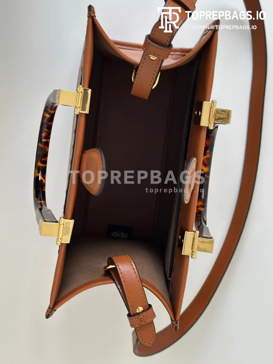 i1752832811_3707_8 Fendi Sunshine Shopper Small in Brown