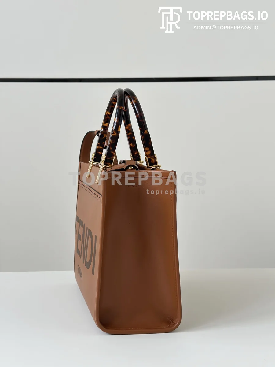 i1752832811_3965_2 Fendi Sunshine Shopper Small in Brown