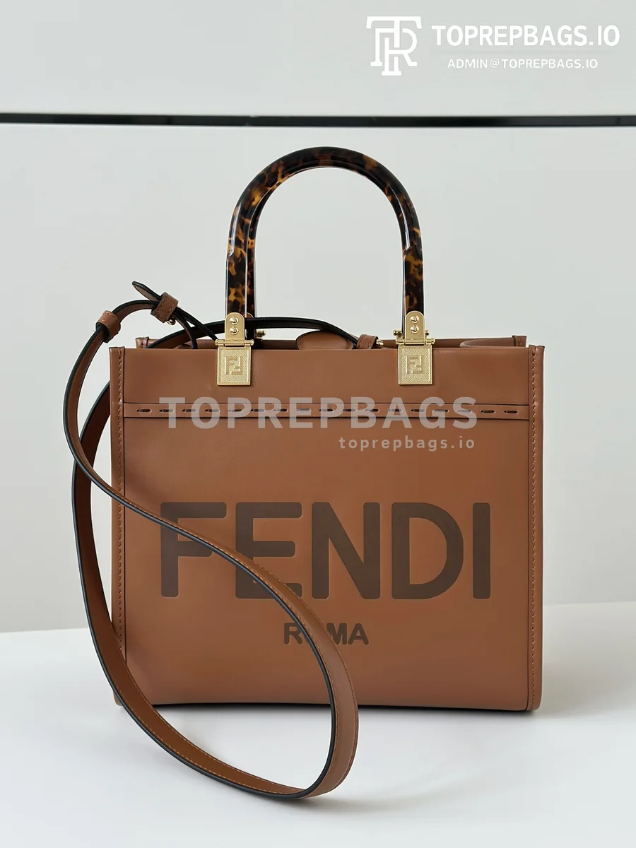 i1752832811_5917_0 Fendi Sunshine Shopper Small in Brown