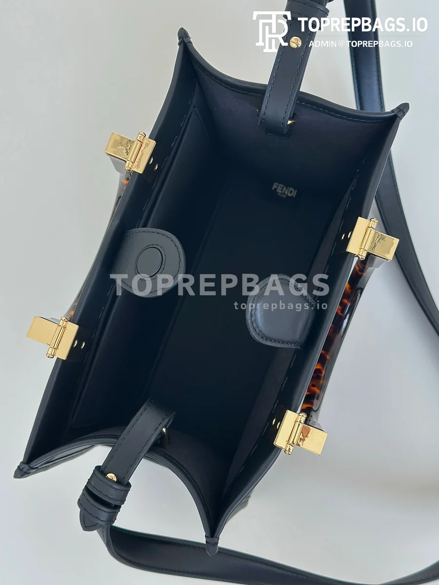 i1753079730_7296_8 Fendi Sunshine Shopper Small in Black