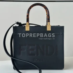 i1753079816_9188_0 Fendi Sunshine Shopper Small in Black