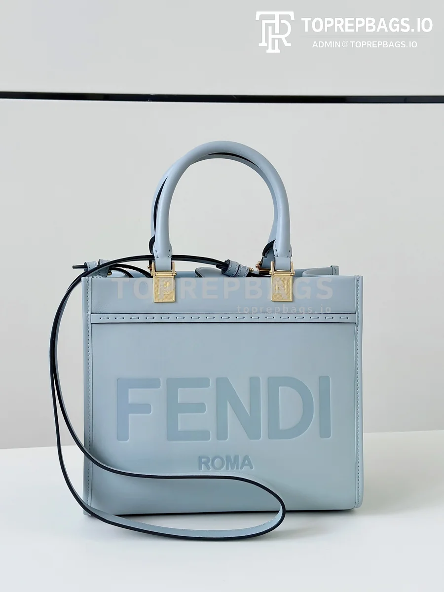 i1753093499_4302_0 Fendi Sunshine Shopper Small in Blue