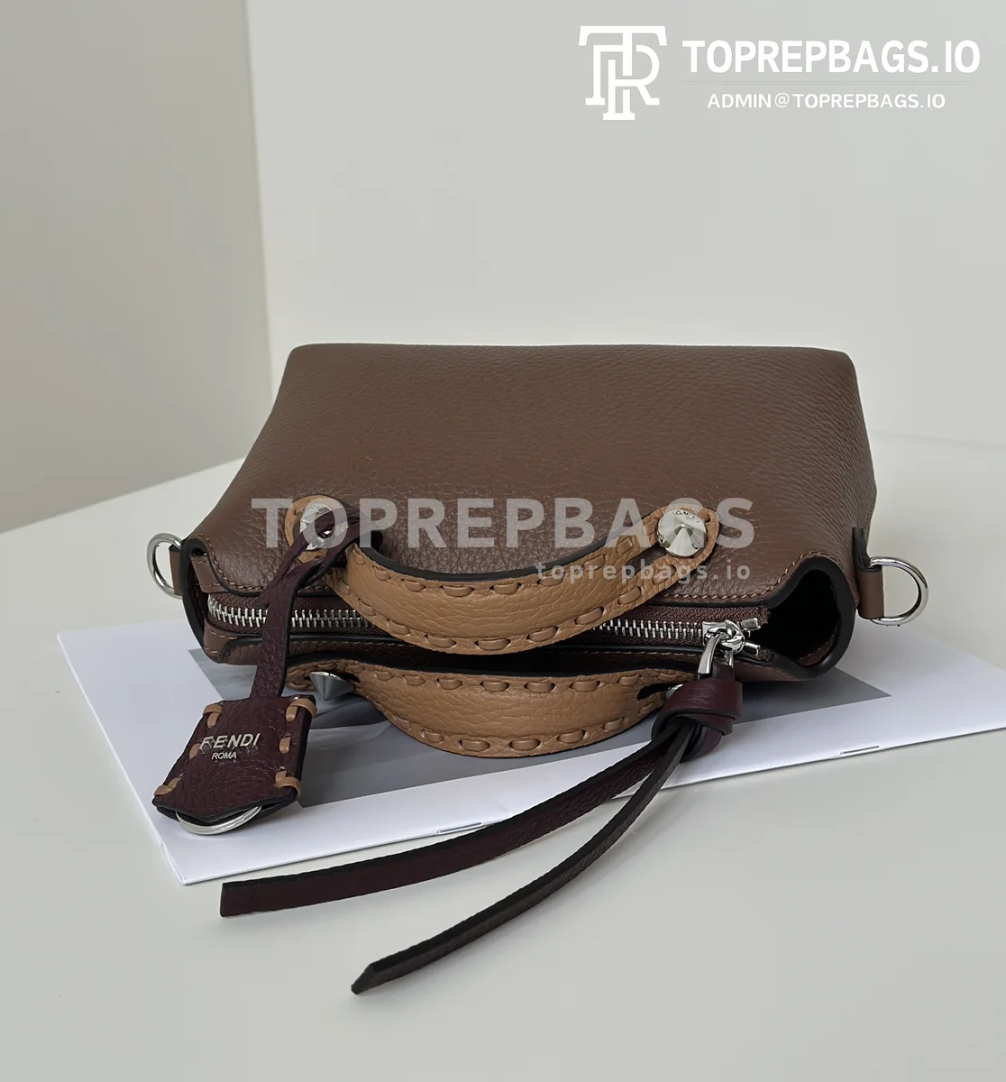 i1754212440_9620_7 Fendi By The Way Selleria in Brown