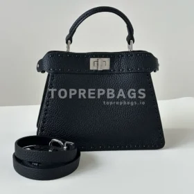 Fendi Peekaboo ISeeU Petite in Black