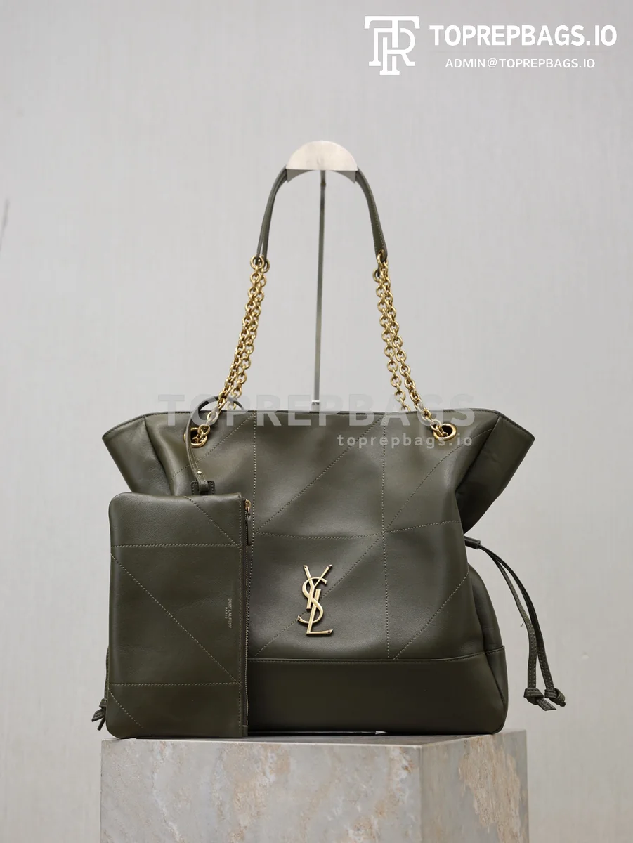 i1773216756882_3564_0_0 YSL Jamie 4.3 Large Pochon Bucket in Green