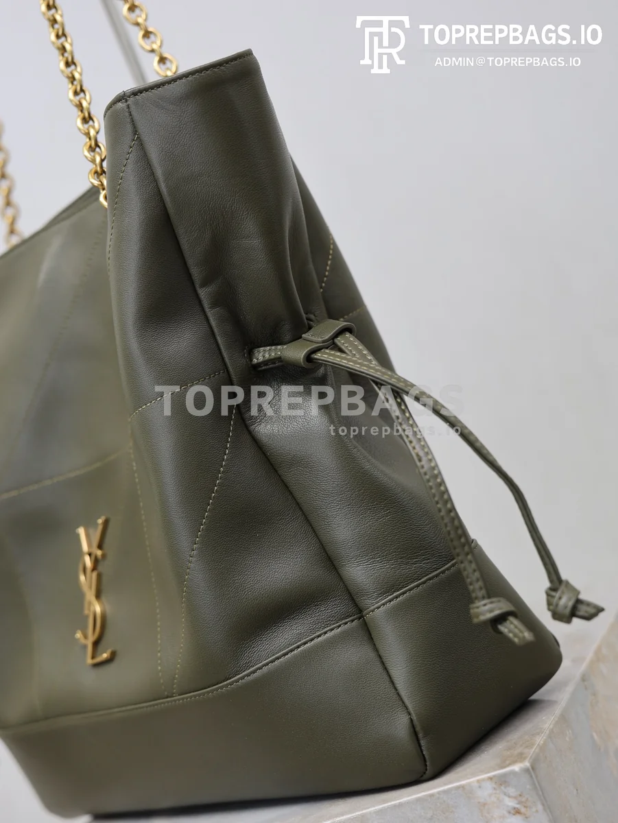 i1773216756911_8898_0_7 YSL Jamie 4.3 Large Pochon Bucket in Green