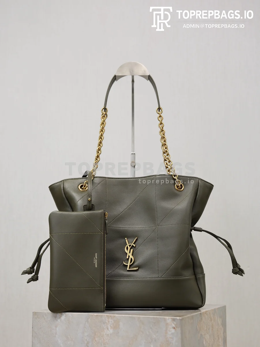 i1773216882326_3815_0_0 YSL Jamie 4.3 Large Pochon Bucket in Green