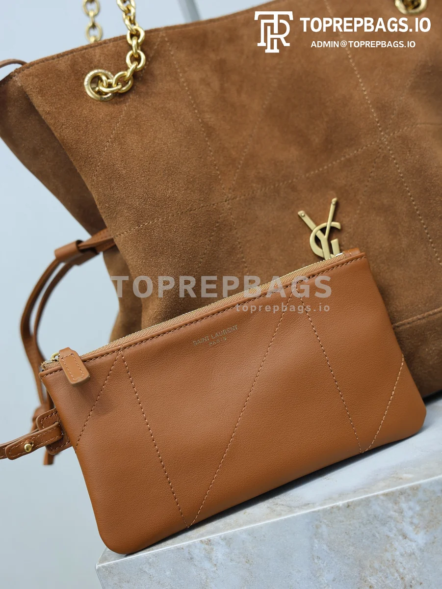 i1773217560873_3792_0_0 YSL Jamie 4.3 Pochon Small Bucket in Caramel