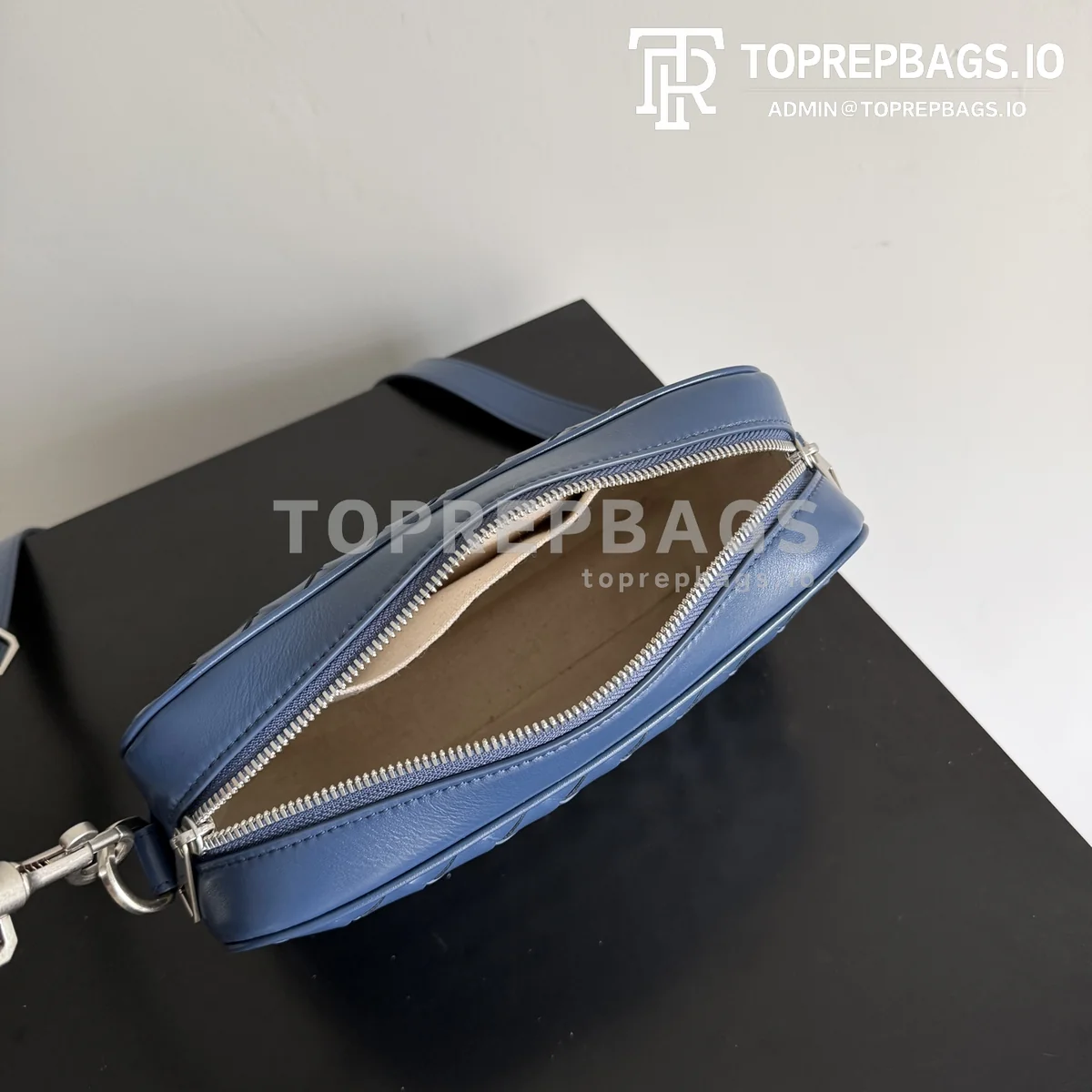 i1777712426874_9907_0_6 Bottega Veneta Intrecciato Small Camera Bag in Blue