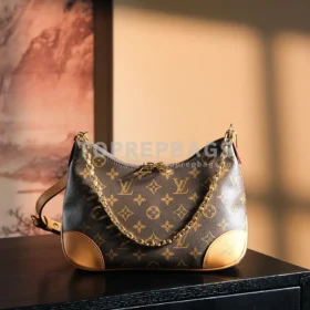 Louis Vuitton Boulogne Hobo in Brown