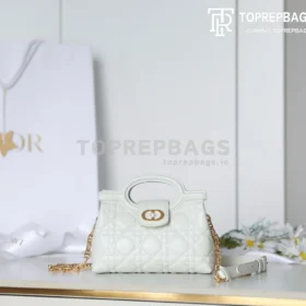 Dior Jolie Top Handle in White