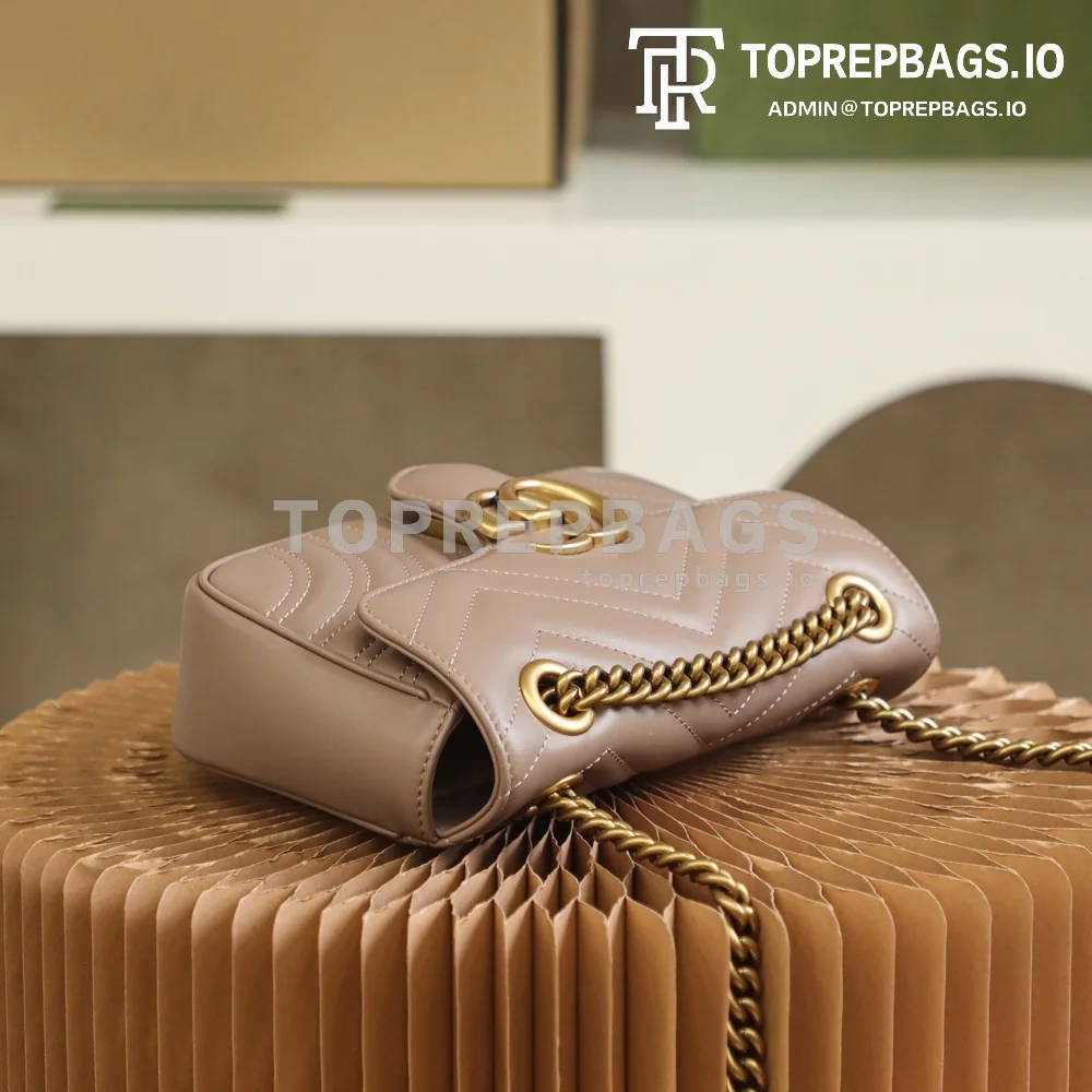 Gucci GG Marmont Mini in Taupe