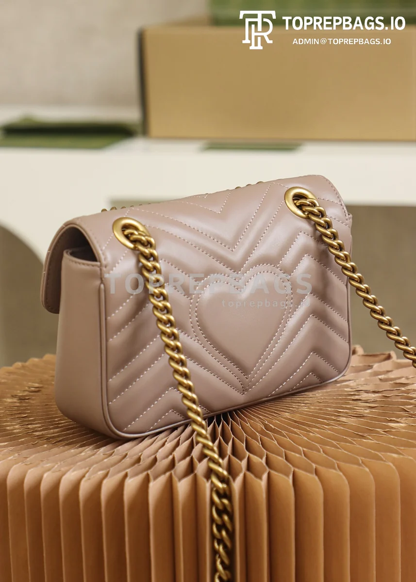 Gucci GG Marmont Mini in Taupe