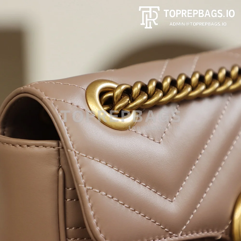 Gucci GG Marmont Mini in Taupe