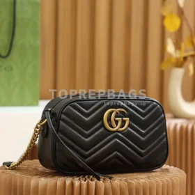 Gucci GG Marmont Camera Bag in Black
