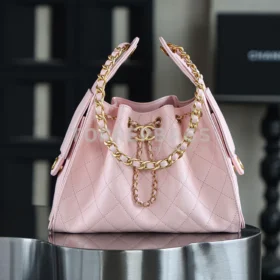 Chanel 25 Bag Small Hobo in Pink