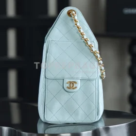 Chanel 25 Bag Small Hobo in Blue