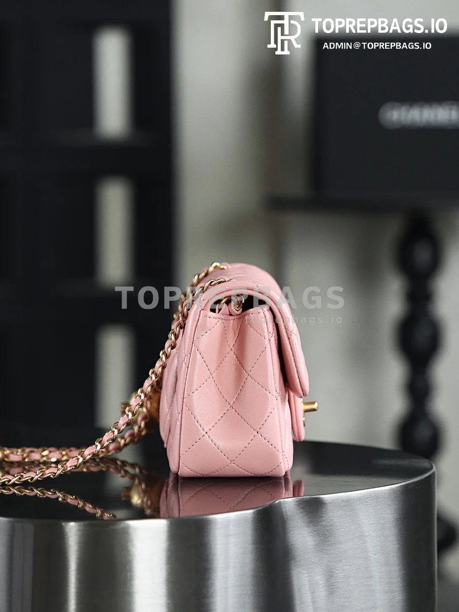 Chanel Pearl Crush Large Mini in Pink