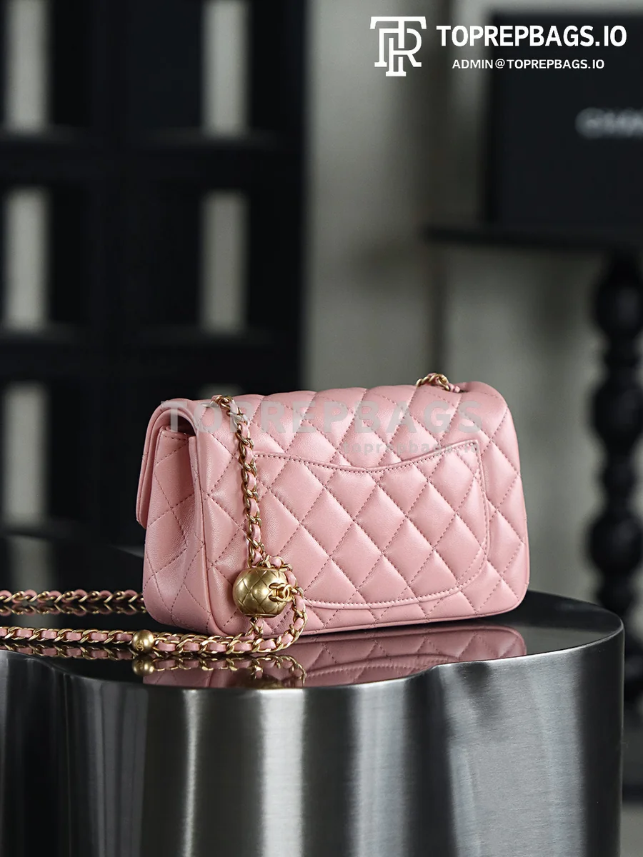 Chanel Pearl Crush Large Mini in Pink