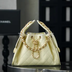 Chanel 25 Bag Small Hobo in Yellow