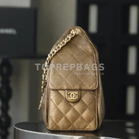 Chanel 25 Bag Small Hobo in Brown