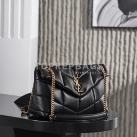 YSL Puffer Small in Black